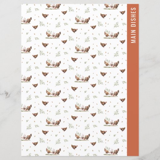 Divider Pages | 2 Sided Recipe Binder Page (Rückseite)