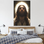 Divina Mirada: Cristo en Luz Dorada Leinwanddruck (Insitu (Schlafzimmer))