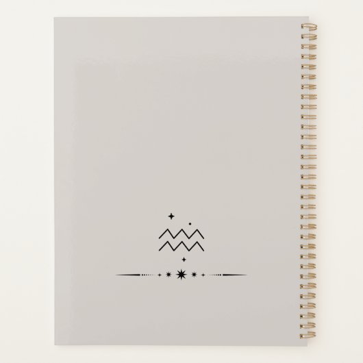 Divine Aquarius Planner Planer (Rückseite)
