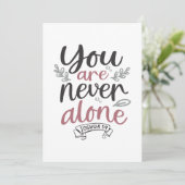 Divine Assurance - Joshua 1:9 Christliches Design Dankeskarte (Stehend Vorderseite)