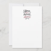 Divine Assurance - Joshua 1:9 Christliches Design Dankeskarte (Rückseite)