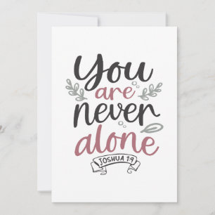 Divine Assurance - Joshua 1:9 Christliches Design Dankeskarte