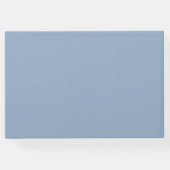 Divine Blue Gorgeous Floral Wedding Gästebuch (Rückseite)