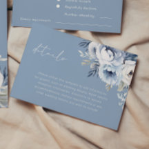 Divine Blue Gorgeous florale Hochzeiten Details