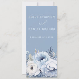 Divine Blue Gorgeous Hochzeitsprogramm