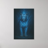 Divine Blue Lightning White Tiger – Celestial Stor Leinwanddruck (Vorderseite)