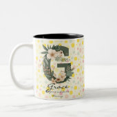 Divine Boho Chic Monogram Tasse mit Grace's Floral (Links)