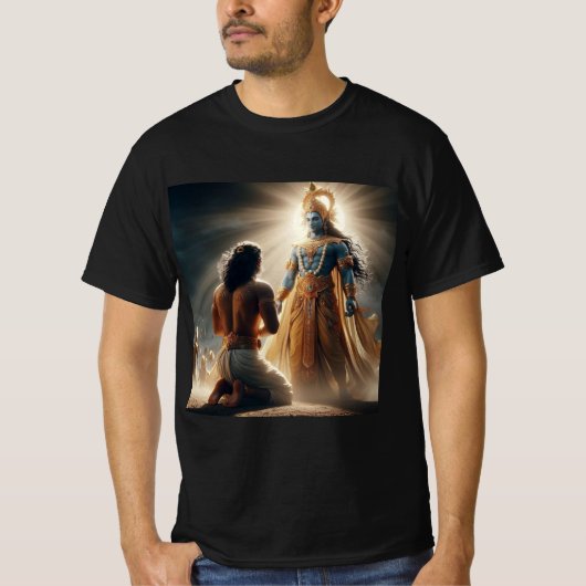 Divine Charioteer: Arjun & Krishna T - Shirt (Vorderseite)