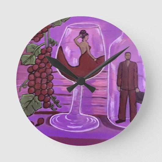 Divine Connection Clo Runde Wanduhr (Vorderseite)