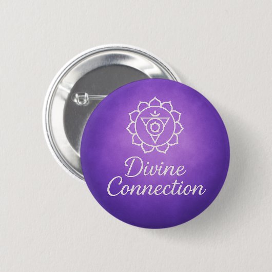 Divine Connection Crown Chakra Spiritual Energy Button (Vorne & Hinten)