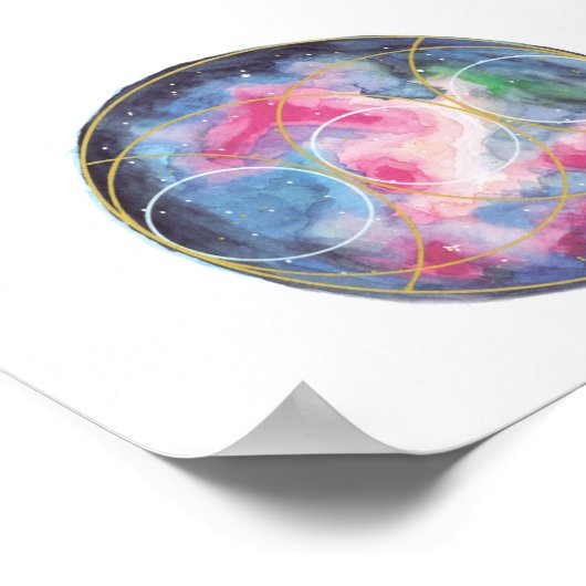 Divine connection poster / kristalgrid-Vorlage (Ecke)