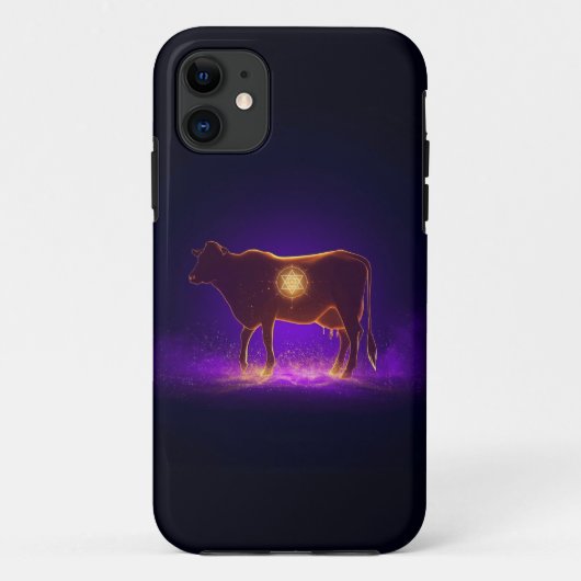 Divine Cow Silhouette | Govardhan Puja Spiritual Case-Mate iPhone Hülle (Rückseite)