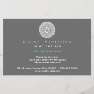 Divine Cyan Impression Horizontal Flyer