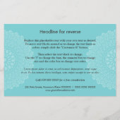 Divine Cyan Impression Horizontal Flyer (Hinten)