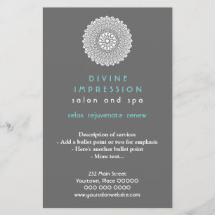 Divine Cyan Impression vertikal Flyer