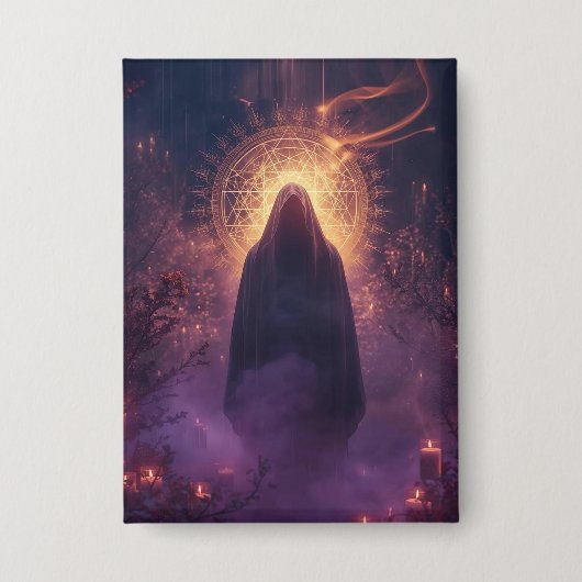 Divine Darkness – The Sacred Halloween Presence Button (Vorderseite)