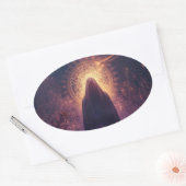 Divine Darkness – The Sacred Halloween Presence Ovaler Aufkleber (Umschlag)