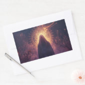 Divine Darkness – The Sacred Halloween Presence Rechteckiger Aufkleber (Umschlag)