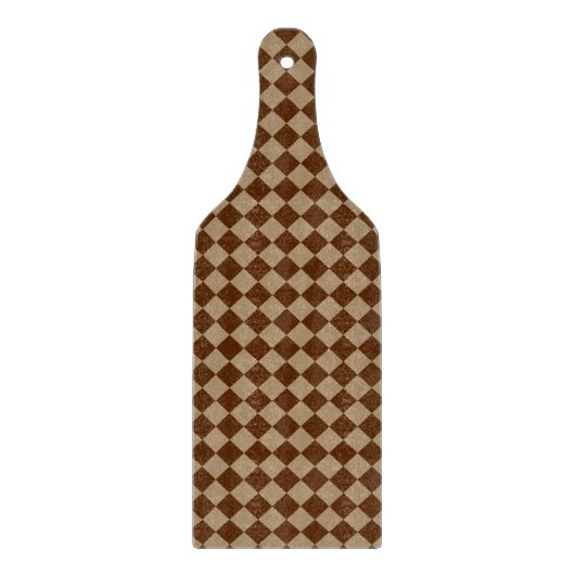 Divine Diamond Patterns_Chocolate Mocha Schneidebrett (Vorderseite)