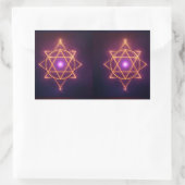 Divine Diwali Energy Flow | ArtivaNest Rechteckiger Aufkleber (Tasche)