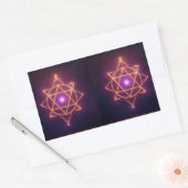 Divine Diwali Energy Flow | ArtivaNest Rechteckiger Aufkleber (Umschlag)