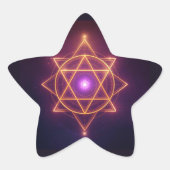 Divine Diwali Energy Flow | ArtivaNest Stern-Aufkleber (Vorderseite)