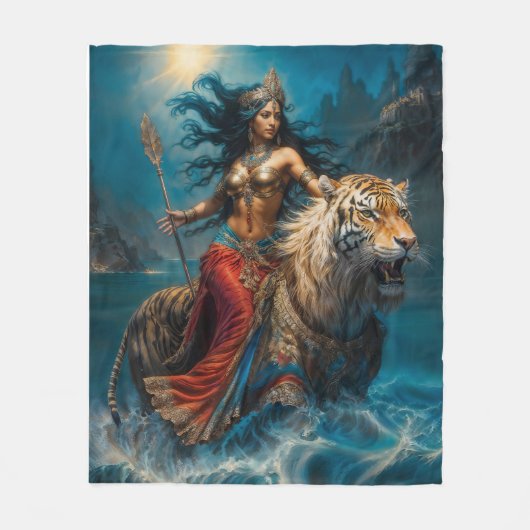 Divine Druga Goddess Fleecedecke (Vorderseite)