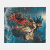 Divine Druga Goddess Fleecedecke (Vorderseite (Horizontal))