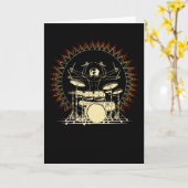 Divine Drummer Karte (Gelbe Blume)