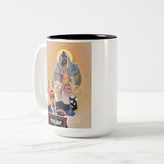 Divine Endorsement Zweifarbige Tasse (Vorderseite Links)