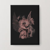 Divine Error - Techno-Goth Streetwear Design Button (Vorderseite)