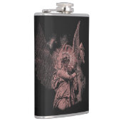 Divine Error - Techno-Goth Streetwear Design Flachmann (Rechts)