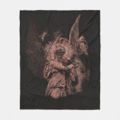 Divine Error - Techno-Goth Streetwear Design Fleecedecke (Vorderseite)