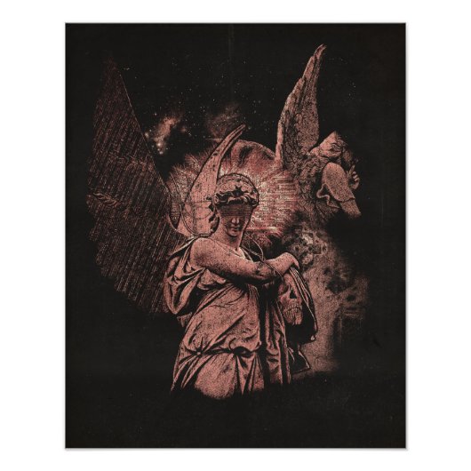 Divine Error - Techno-Goth Streetwear Design Fotodruck (Vorne)