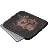 Divine Error - Techno-Goth Streetwear Design Laptopschutzhülle (Vorne Knopf)