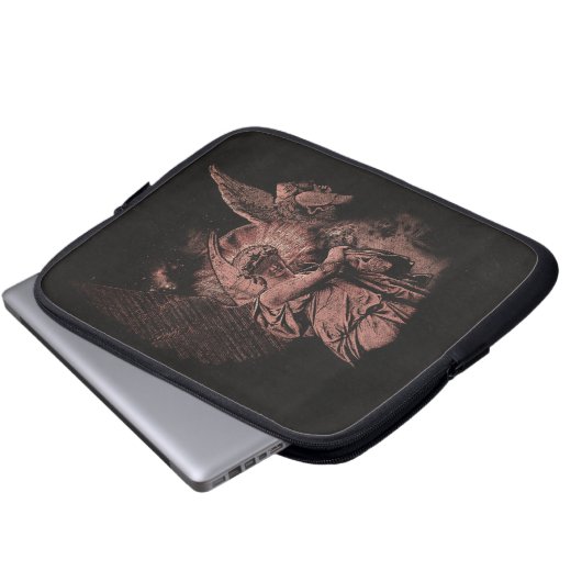 Divine Error - Techno-Goth Streetwear Design Laptopschutzhülle (Vorne Knopf)