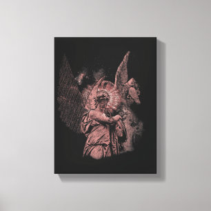 Divine Error - Techno-Goth Streetwear Design Leinwanddruck