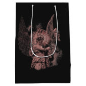 Divine Error - Techno-Goth Streetwear Design Mittlere Geschenktüte (Rückseite)