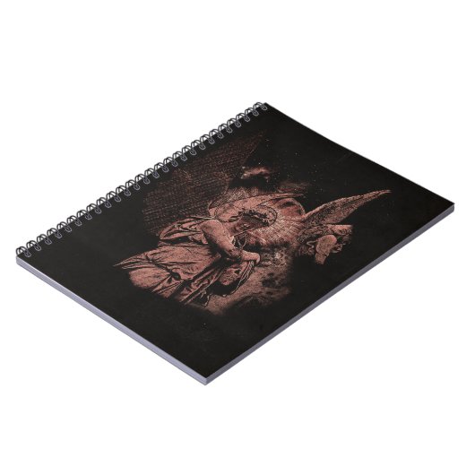 Divine Error - Techno-Goth Streetwear Design Notizblock (Linke Seite)