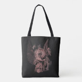 Divine Error - Techno-Goth Streetwear Design Tasche (Rückseite)