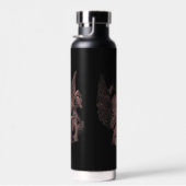 Divine Error - Techno-Goth Streetwear Design Trinkflasche (Rechts)