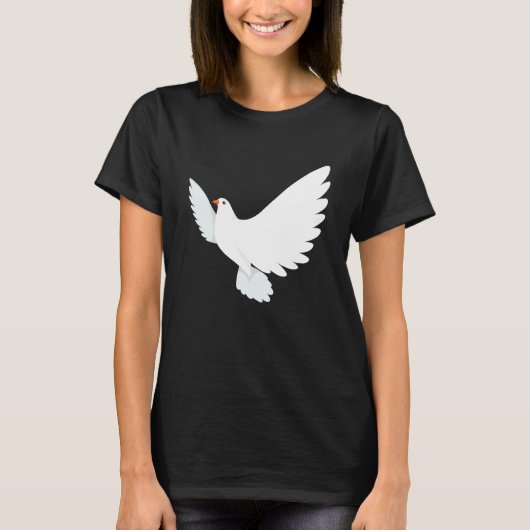 Divine Female  Peace Dove T-Shirt (Vorderseite)