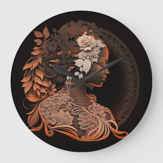 DIVINE FEMININE #1 CLOCK GROßE WANDUHR (Vorderseite)