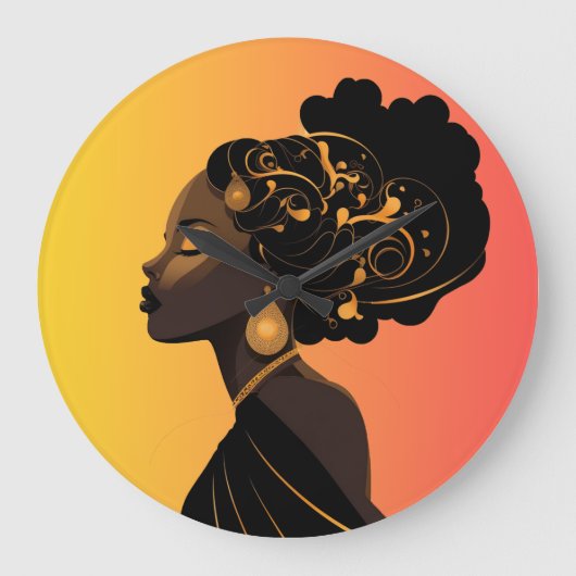 DIVINE FEMININE #3 CLOCK GROßE WANDUHR (Vorderseite)