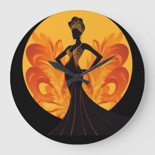 DIVINE FEMININE #4 CLOCK GROßE WANDUHR