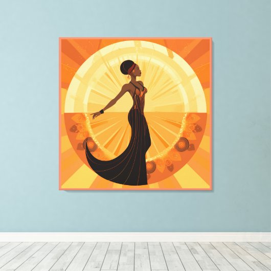 DIVINE FEMININE #5 LEINWANDDRUCK (Insitu (Holzboden))