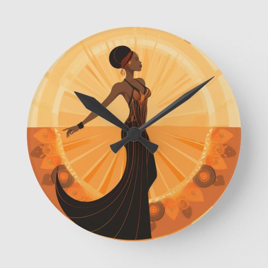 DIVINE FEMININE #5 RUNDE WANDUHR (Vorderseite)