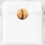 DIVINE FEMININE #5 RUNDER AUFKLEBER (Tasche)