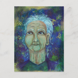 Divine Feminine Auntie Ebb Postkarte