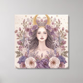 Divine Feminine Boho Wall Art | Sacred Leinwanddruck (Vorderseite)